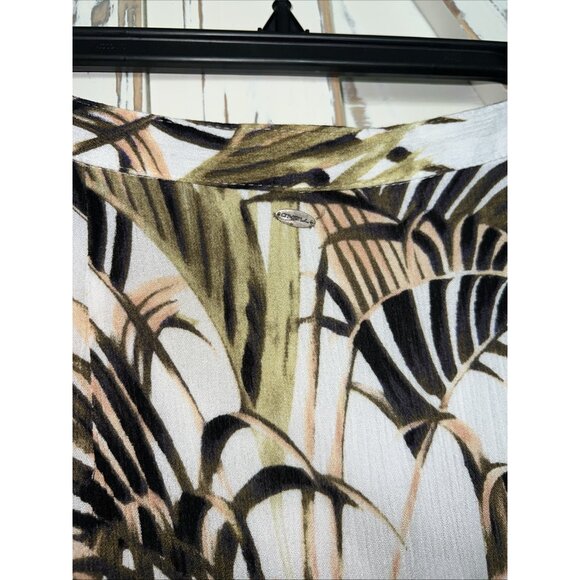 O'NEILL Womens Juniors size M White Tropical Floral Print Maxi Flow Skirt - Picture 7 of 9